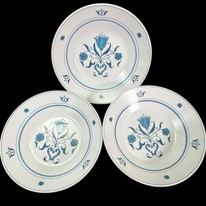 Noritake Progression China Blue Haven Fruit Bowls Japan Set of 3
